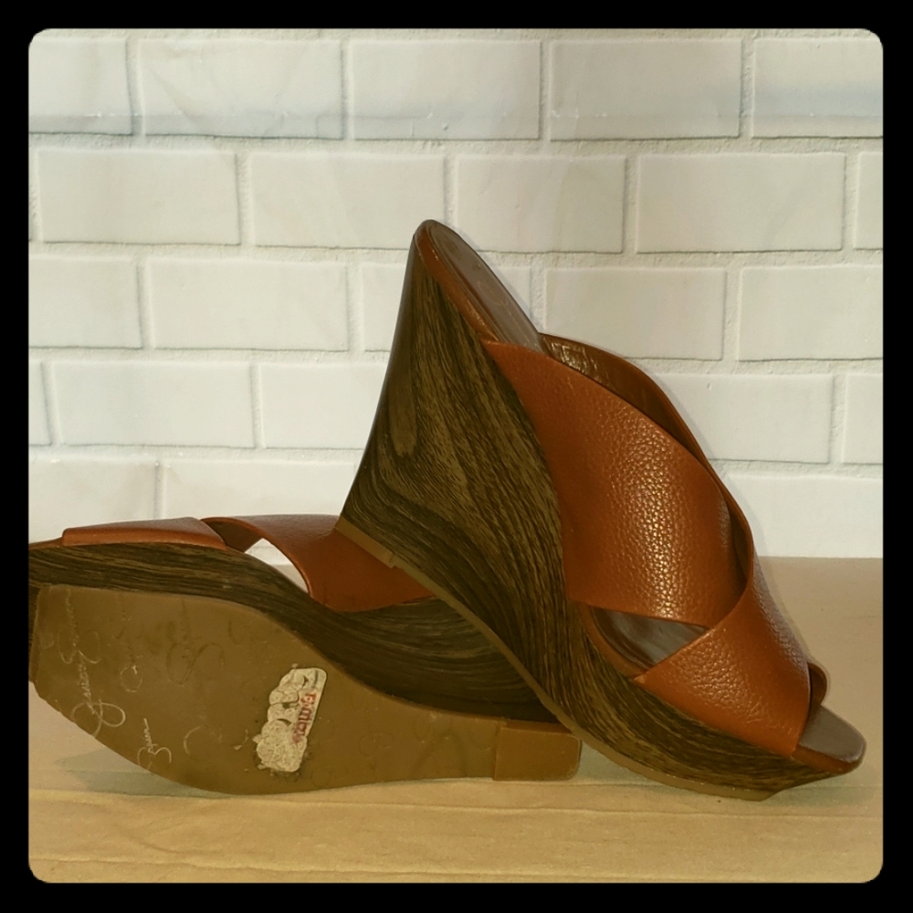 Jessica Simpson wedge platform sandals/shoes